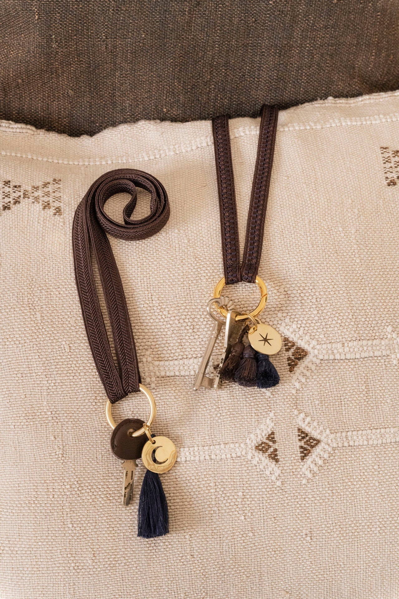 Tassel Trio - SHOUSHA - Marine, mocca, nightingale - collab zürich