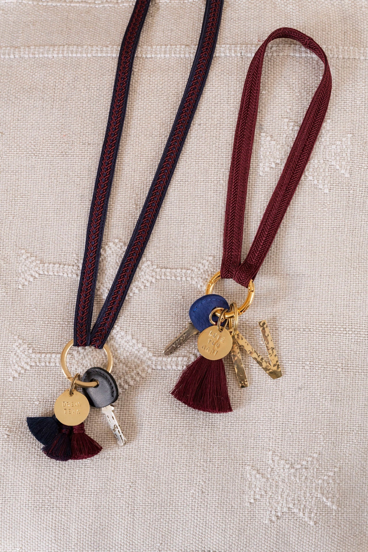 keychain band - ZAHRA mini - ruby - collab zürich