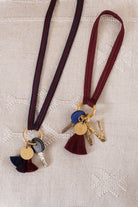 Tassel Trio - SHOUSHA - Bordeaux, marine, blood moon - collab zürich