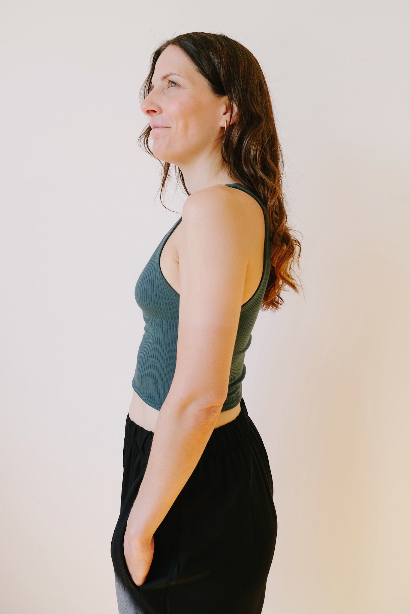 Crop Top - Aria - Emerald - collab zürich