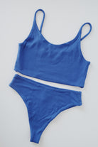 crop bralette - aurora - lapis - collab zürich