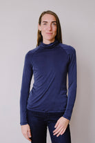 cupro tube neck - midnight blue - collab zürich
