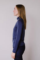 cupro tube neck - midnight blue - collab zürich