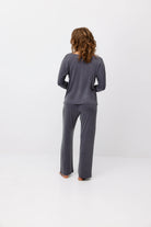 Cupro Plain Top - Lila / Grey - collab zürich
