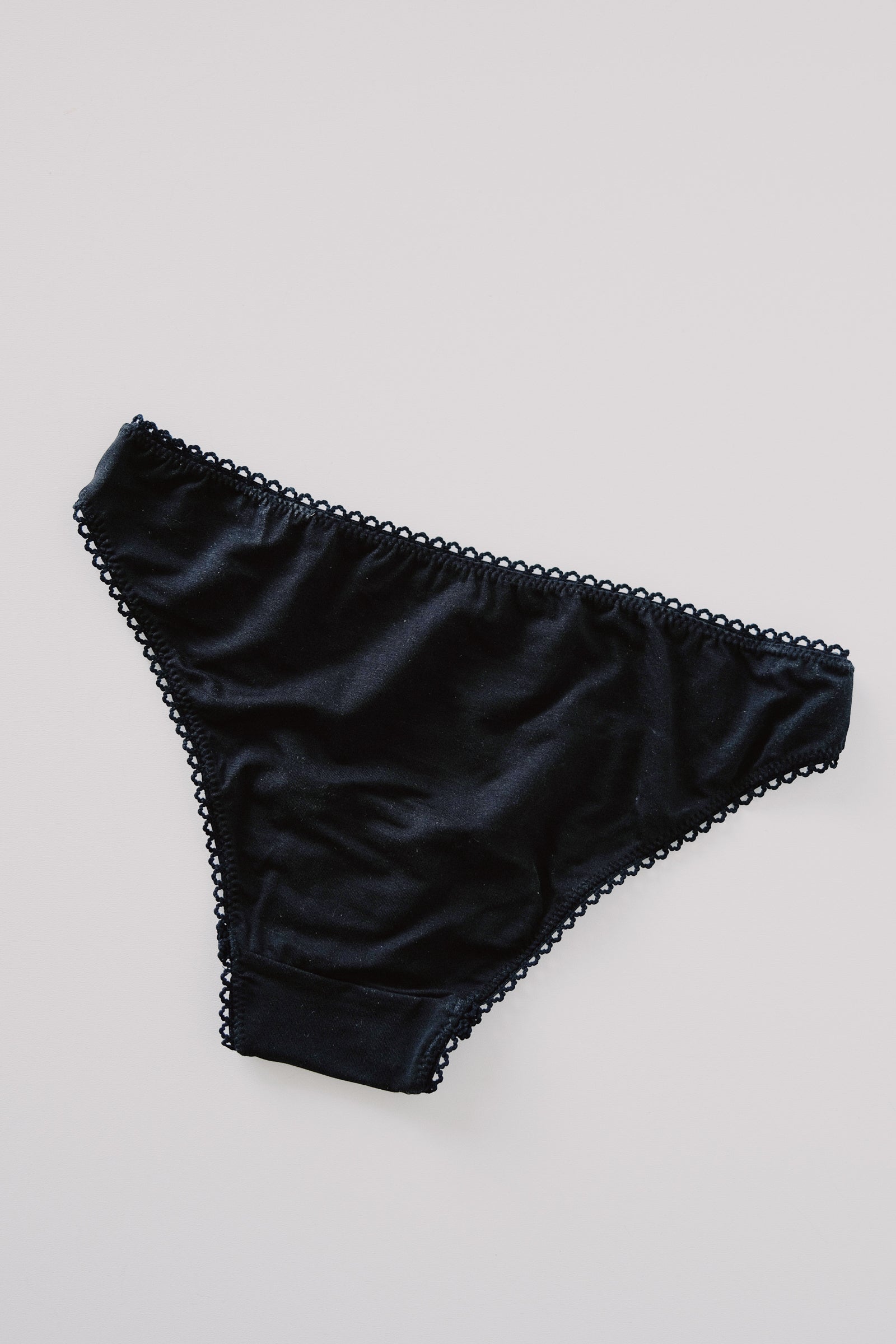 bamboo underwear - bikini knickers - black - collab zürich