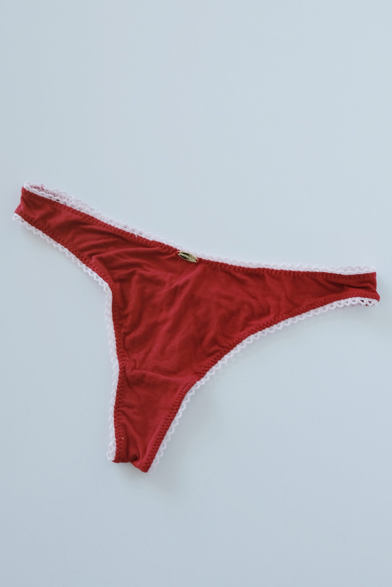 Bamboo Underwear - Thong - Red / Pink - collab zürich