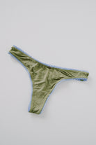 bamboo underwear - thong - green - collab zürich