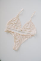 Bamboo Underwear - Thong - Cream - collab zürich