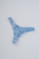 bamboo underwear - thong - blue - collab zürich