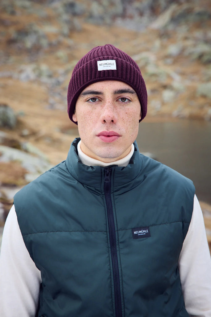 Patterned Beanie - Elbe - collab zürich