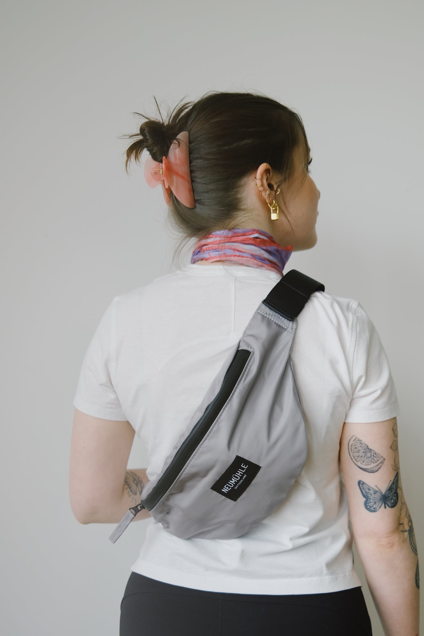 belt bag - net bag - grey - collab zürich
