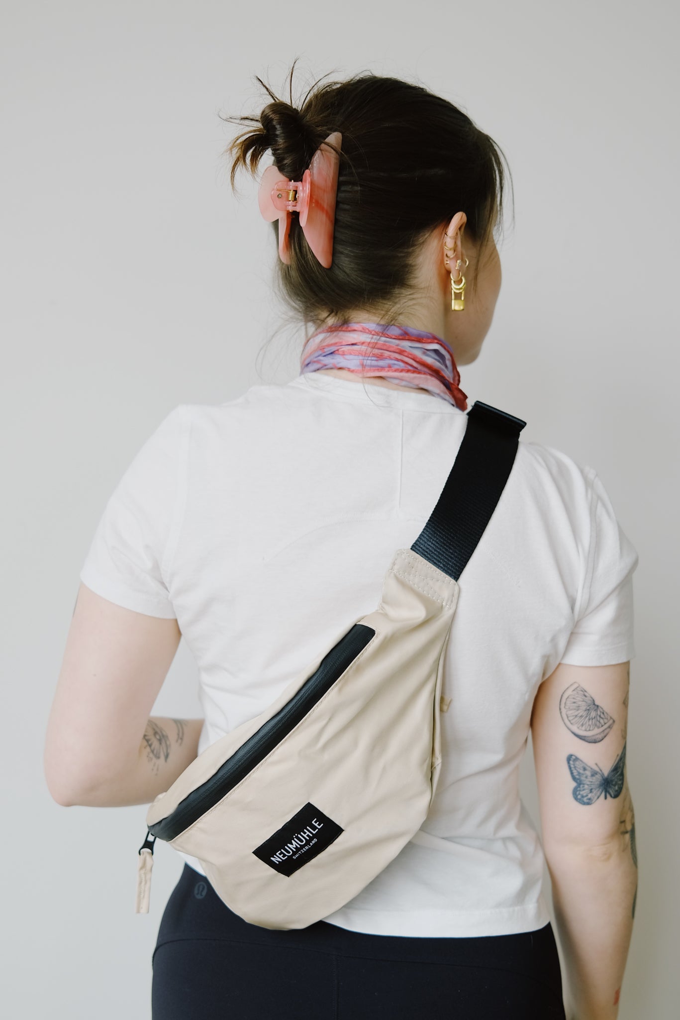 belt bag - net bag - sand - collab zürich