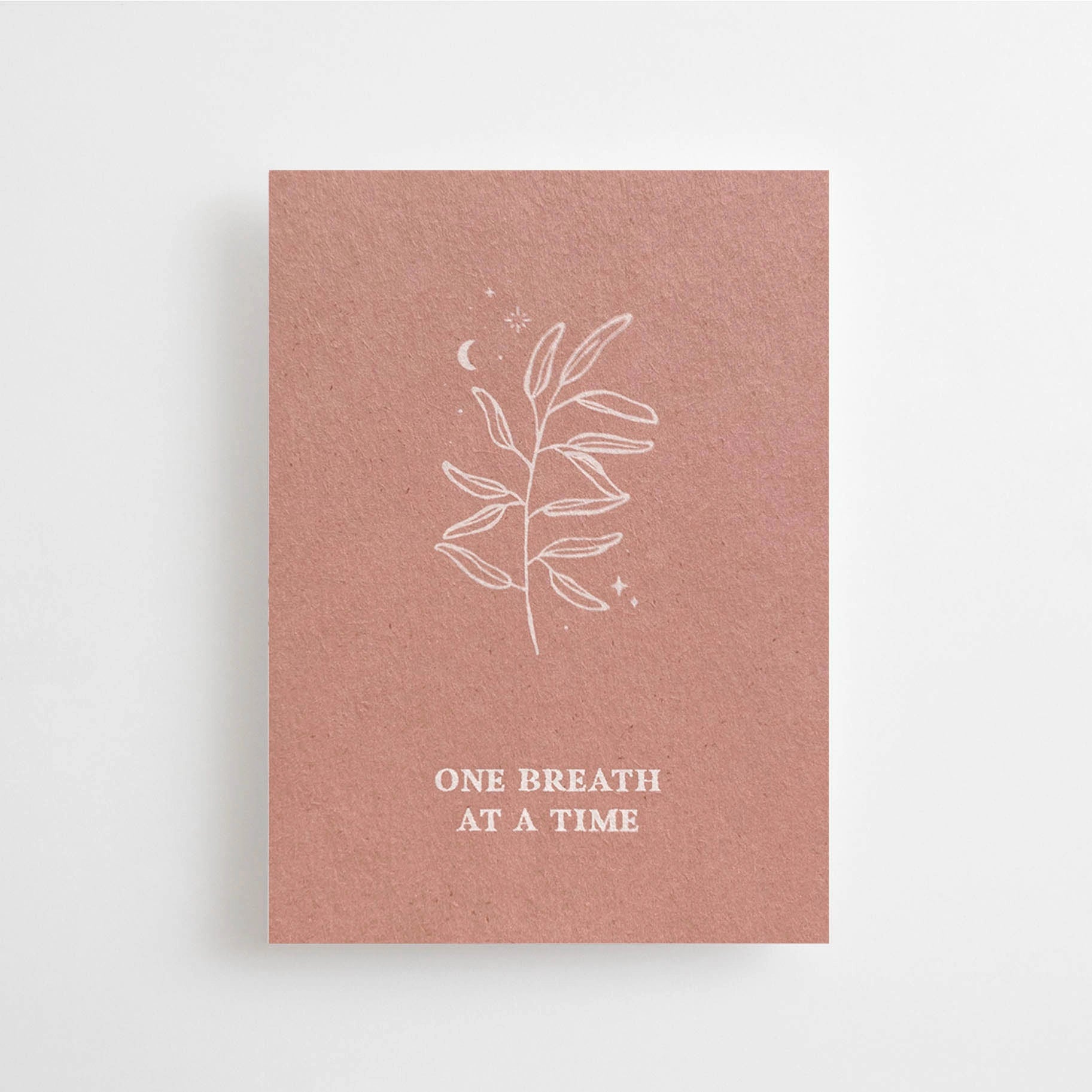 mini postcard - one breath at a time - collab zürich