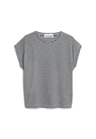T-shirt - Slub Jersey striped - Black / Oatmilk - collab zürich