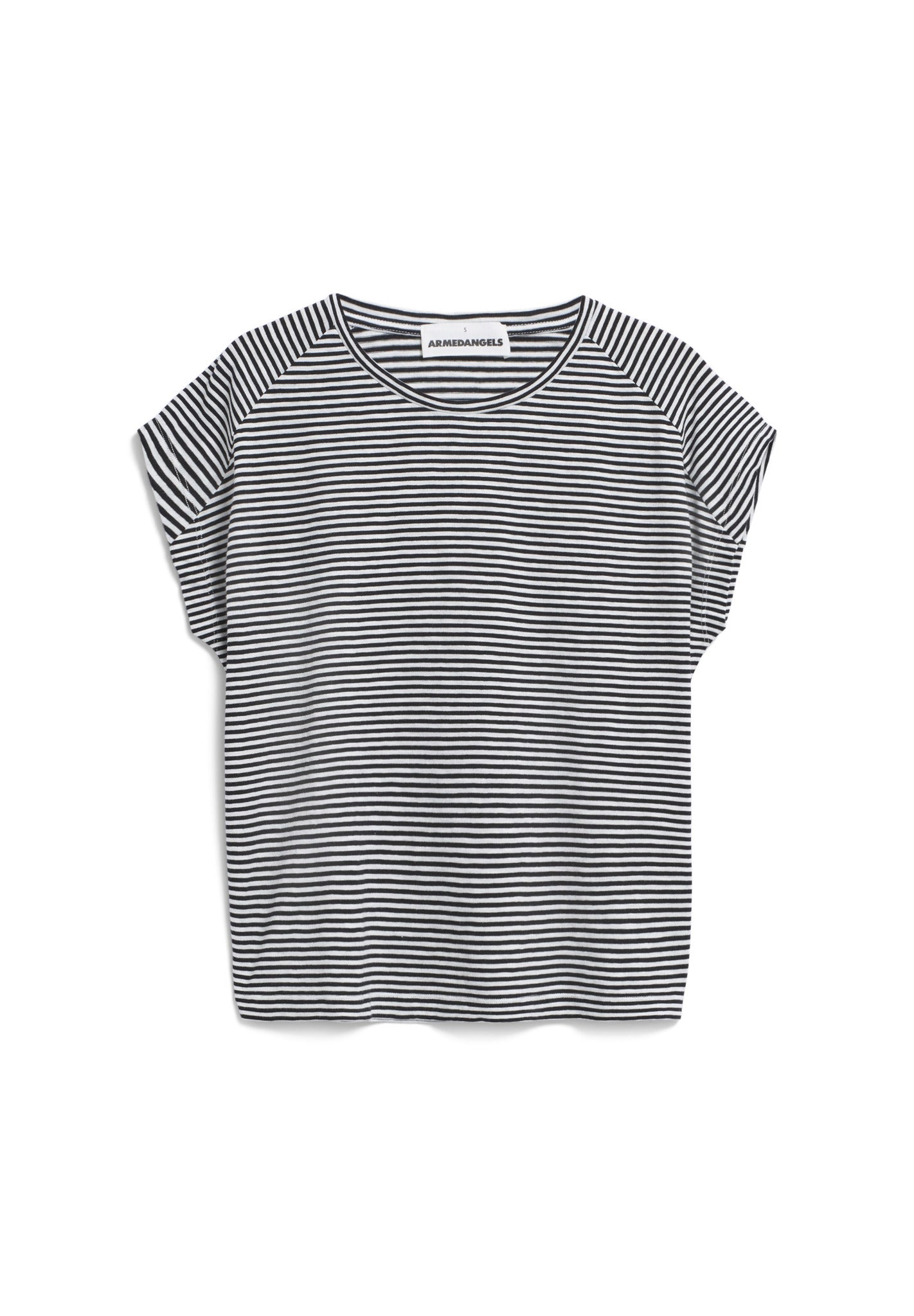 T-shirt - Slub Jersey striped - Black / Oatmilk - collab zürich