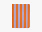 notebook - orange lilac stripes - collab zürich