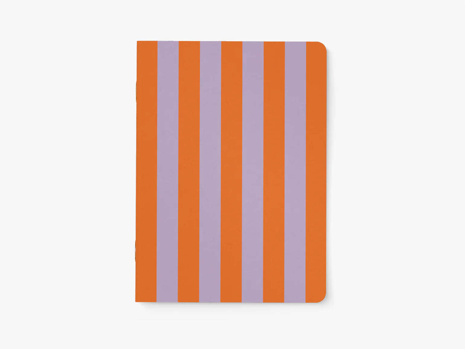 notebook - orange lilac stripes - collab zürich