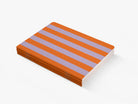 notebook - orange lilac stripes - collab zürich