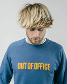 sweatshirt - out of office - blue - collab zürich