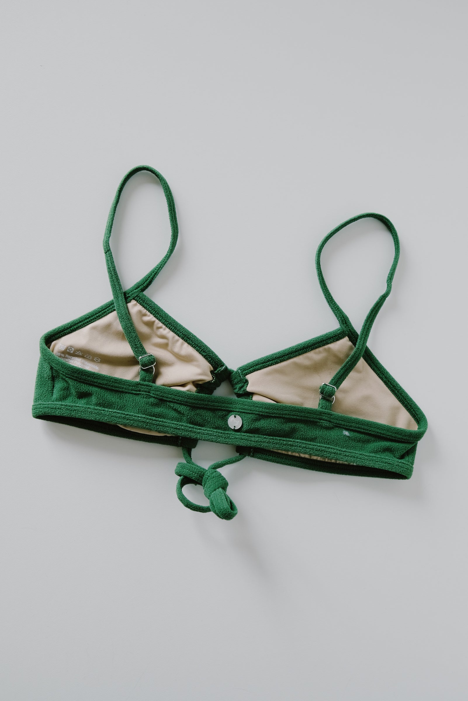 Bikini Top - Joran - Dark Green Terry - collab zürich