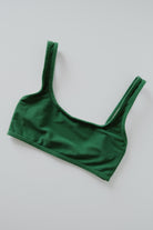 Bikini Top - Vento - Dark Green Terry - collab zürich
