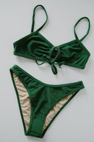 Bikini Top - Joran - Dark Green Terry - collab zürich