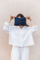 mini pouch - MOUHIM denim - hearts - collab zürich