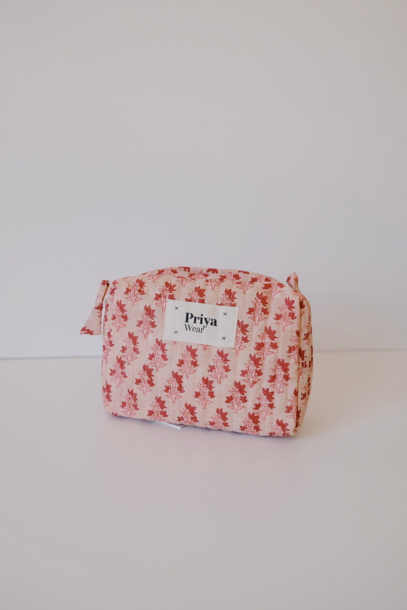 beauty bag - organic cotton - pink - collab zürich