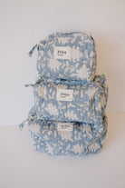 beauty bag - organic cotton - smoky blu - collab zürich