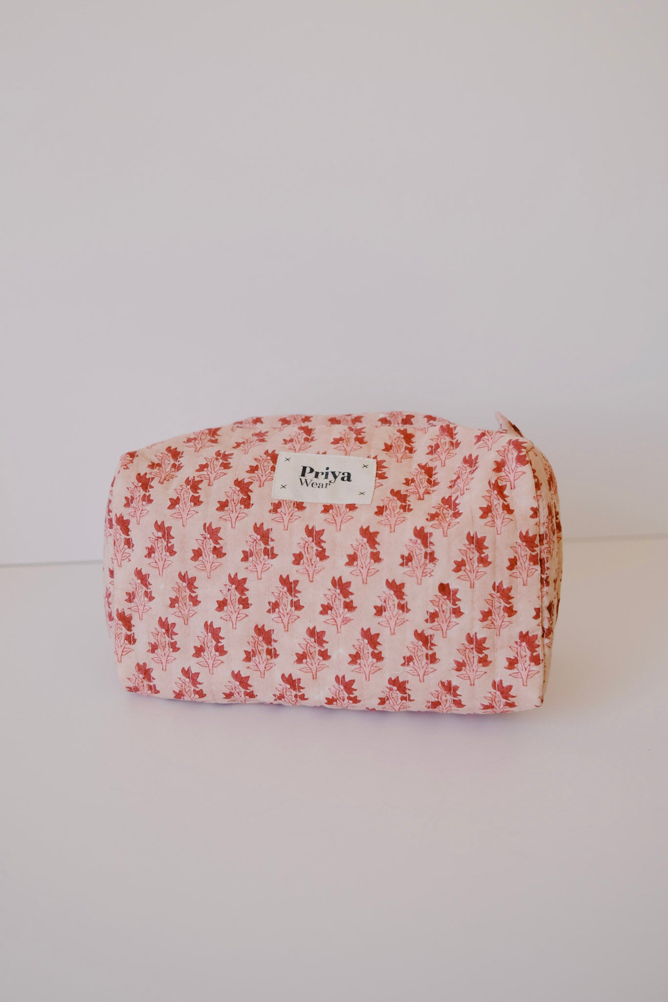 beauty bag - organic cotton - pink - collab zürich