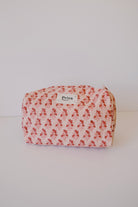 beauty bag - organic cotton - pink - collab zürich