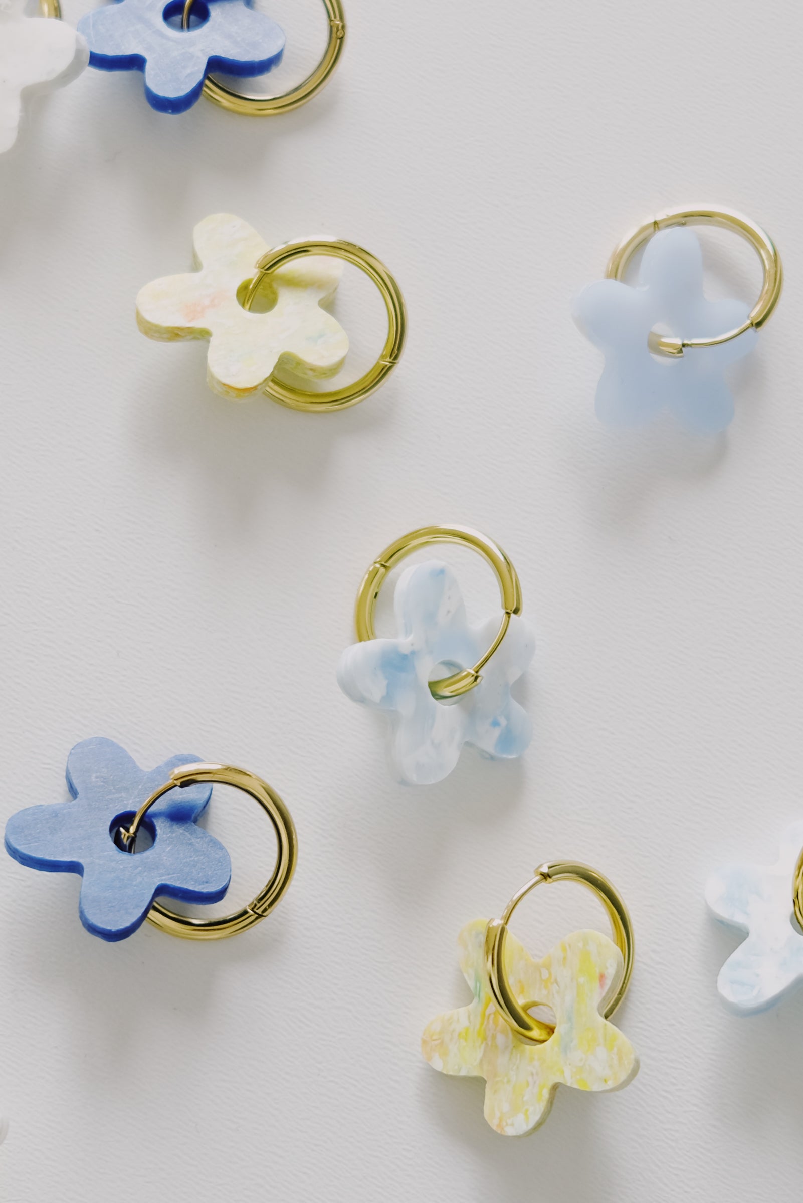 earrings - floral - yellow - collab zürich