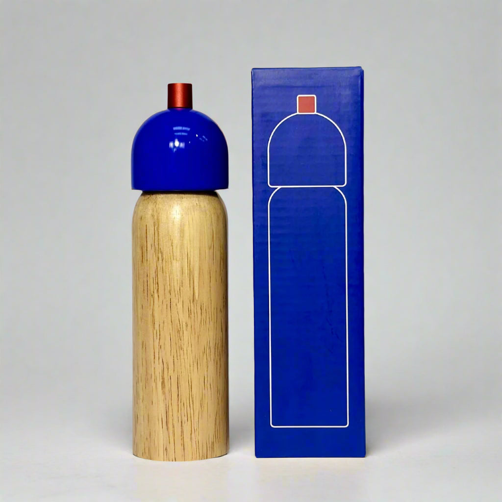 Salt / Pepper Grinder - Blue & Red - collab zürich