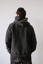 unisex hoodie - bubby logo - faded black - collab zürich