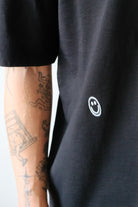 unisex t-shirt - wavy logo - black - collab zürich