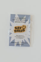 Pin - SAY HELLO - collab zürich