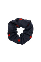 Scrunchie - MEDINA cotton - marine hearts - collab zürich