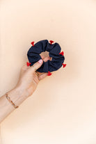 Scrunchie - MEDINA cotton - marine tassel - collab zürich