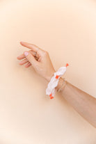 Scrunchie - MEDINA cotton - rose tassel - collab zürich