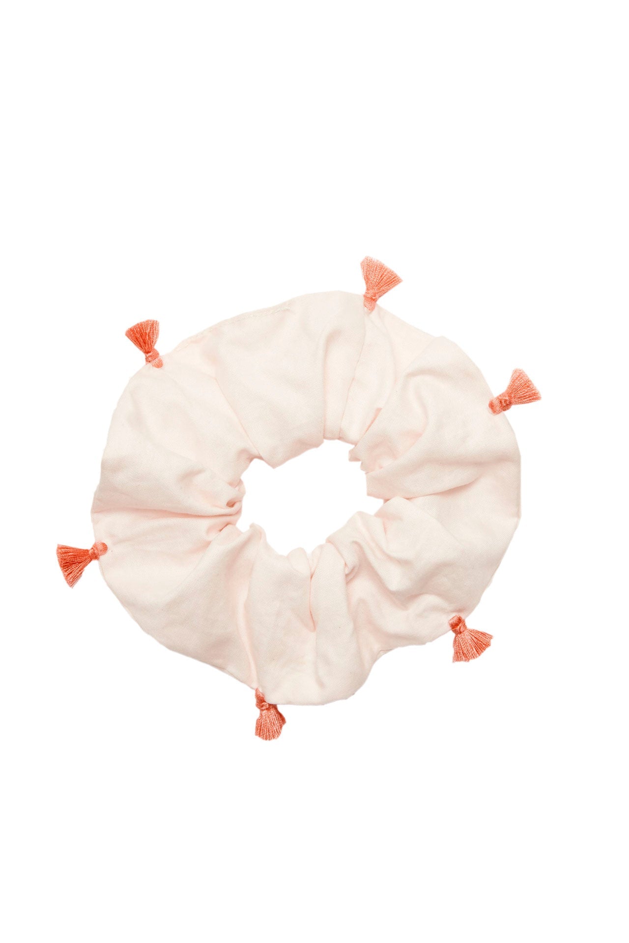 Scrunchie - MEDINA cotton - rose tassel - collab zürich