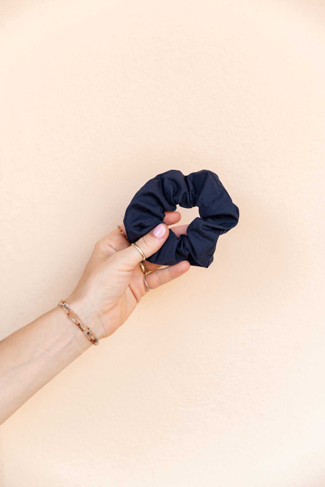 Scrunchie - MEDINA cotton - marine - collab zürich