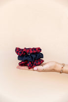 Scrunchie Set - MEDINA cotton - marine/red - collab zürich