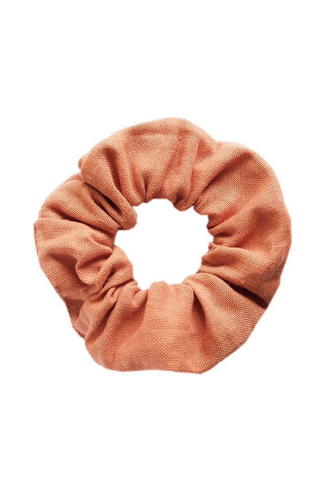 Scrunchie - MEDINA linen - apricot - collab zürich