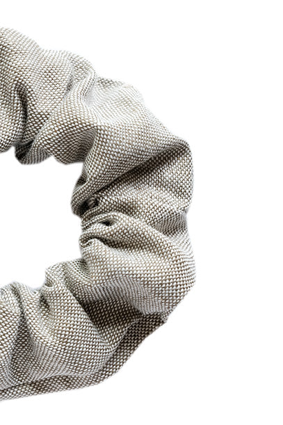 scrunchie - MEDINA linen - grey - collab zürich