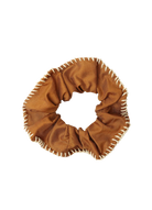 Scrunchie - MEDINA silk - cognac hbik - collab zürich