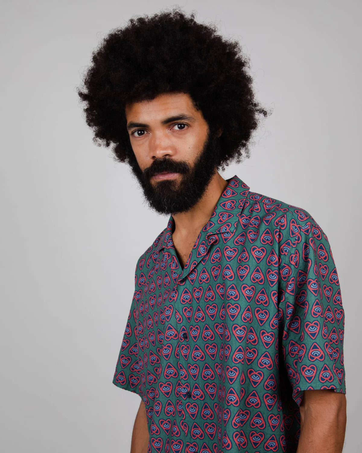 bowling shirt - asis percales heart - collab zürich