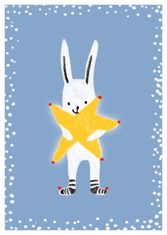 Postcard - Star Rabbit – collab zürich