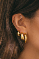 hoops - chunky statement - gold - collab zürich