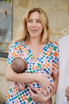 baby romper - checkered - collab zürich