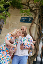 baby romper - checkered - collab zürich